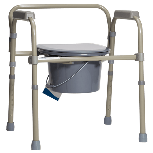 Folding Bedside Commode, Steel, 1pc/bx,4bx/cs | Quantity - 1x CS