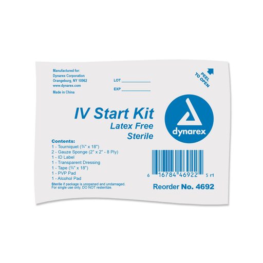 IV Start Kit, w/ Nitrile Gloves, 50/cs | Quantity - 1x CS