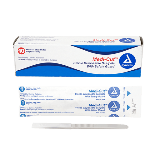 Medi-cut Scalpels Disposable Sterile, #23, 10/bx | Quantity - 1x CS