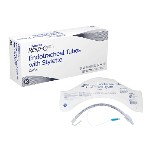 Endotracheal Tubes w/ Stylette - Cuffed, 9.0 mm, 10/bx | Quantity - 1x BOX