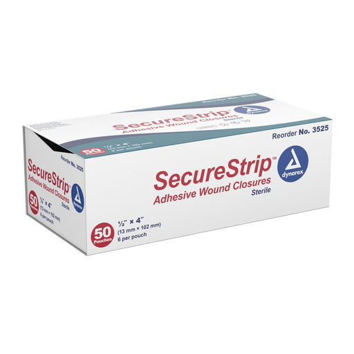 SecureStrip Adhesive Wound Closures - Sterile, 1" x 4", 4/50/cs | Quantity - 1x CS
