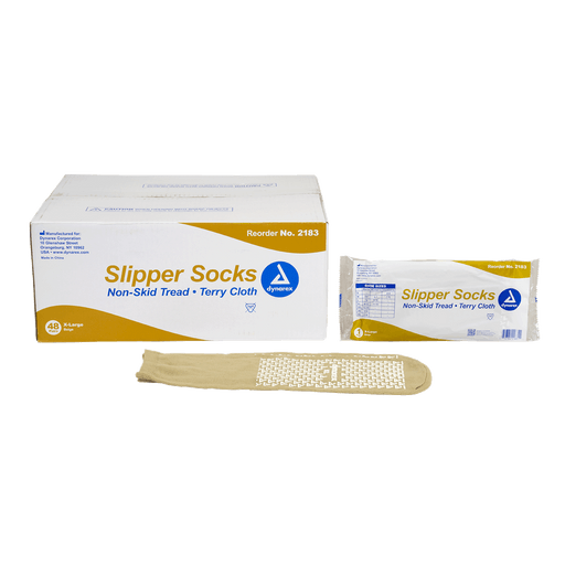 Double Sided Slipper Socks, 4XL, Yellow, 48/cs | Quantity - 1x CS