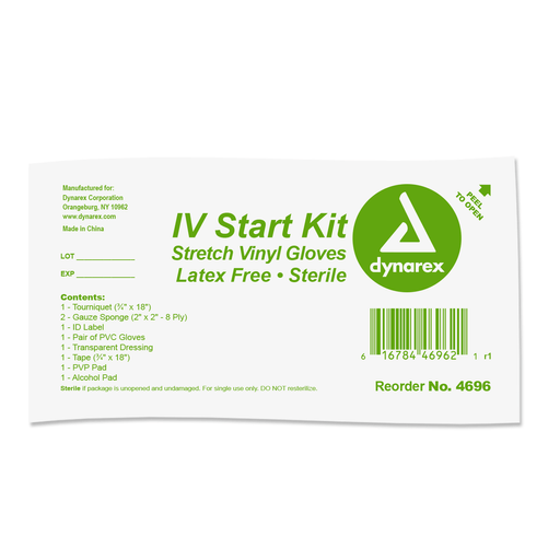 IV Start Kit, w/ Nitrile Gloves, 50/cs | Quantity - 1x CS