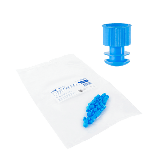 Flange Plug Cap, for 16mm Test Tube, Blue, 10/1000/cs | Quantity - 1x CS