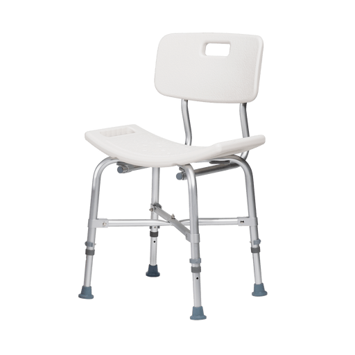 Bariatric Shower Chair w/ Back, White, 1pc/bx,4bx/cs | Quantity - 1x CS