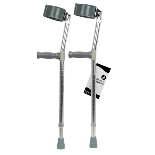 Forearm Crutches - Tall, 5'10" - 6'6", 1pc/bag,6bags/cs | Quantity - 1x CS