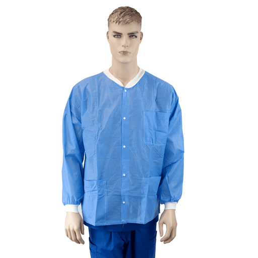 Labjacket w/ Pockets, XX-Large, Blue, 3/10/cs | Quantity - 1x CS