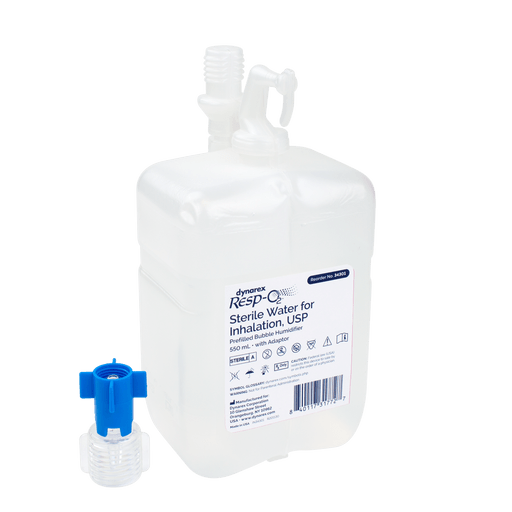 Sterile Water for Inhalation, USP, Prefilled Bubble Humidifi, 350 mL w/Adaptor, 20/cs | Quantity - 1x CS