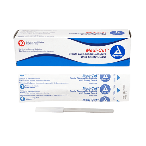 Medi-cut Scalpels Disposable Sterile, #23, 10/bx | Quantity - 1x CS