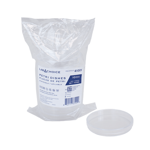Petri Dish, Stackable, Sterile, 90mm x 15mm, 50/10/cs | Quantity - 1x CS