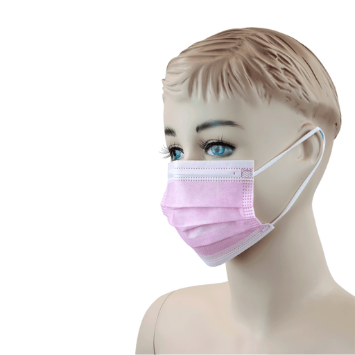 Child Face Mask, Pink, 12/50/cs | Quantity - 1x CS