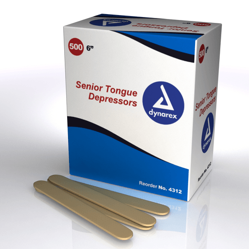 Tongue Depressors Wood - Non-Sterile, 6", Senior, 10/500/cs | Quantity - 1x CS