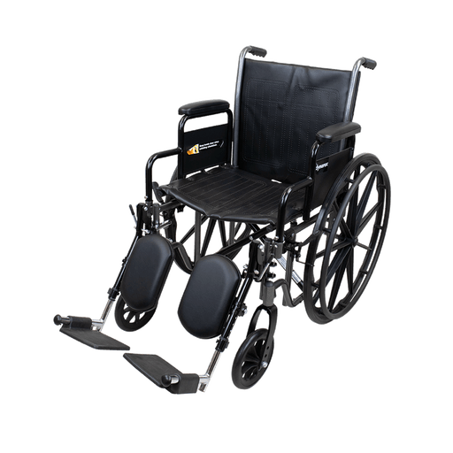 DynaRide S2 Wheelchair - 20" x 16" w/ Detach Desk Arm ELR, Silver Vein, 1pc/cs | Quantity - 1x CS