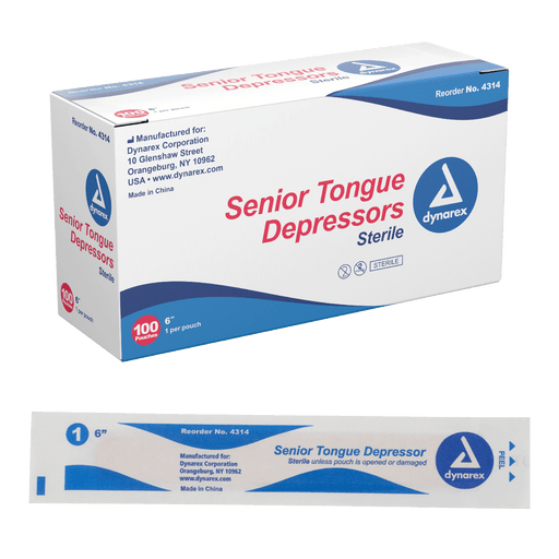 Tongue Depressors Wood - Non-Sterile, 6", Senior, 10/500/cs | Quantity - 1x CS
