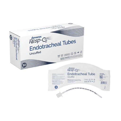 Endotracheal Tubes w/ Stylette - Uncuffed, 5.0 mm, 10/bx | Quantity - 1x BOX