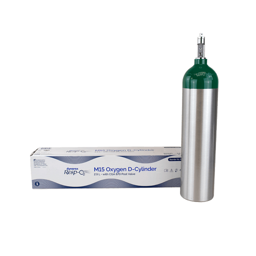 M6 - Oxygen B-Cylinder w/ CGA870 Post Valve, 1 L, 1pc/cs | Quantity - 1x CS