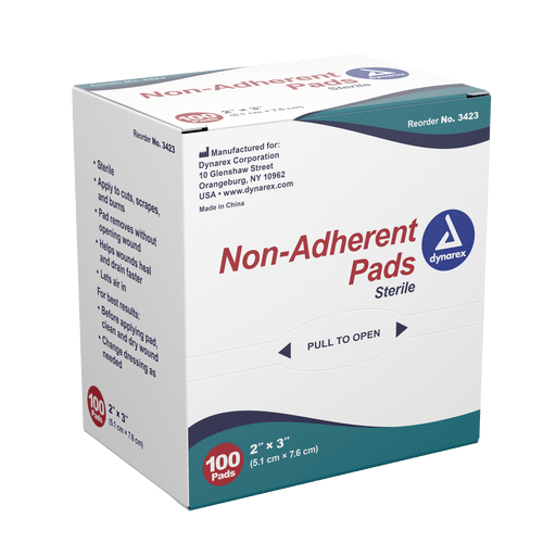 Non-Adherent Pads - Sterile, 3" x 8", 12/50/cs | Quantity - 1x CS