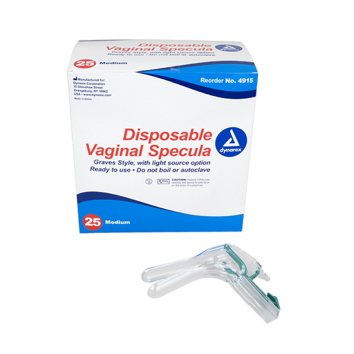 Vaginal Specula Disposable w/ Light Option, Large, 4/20/cs | Quantity - 1x CS