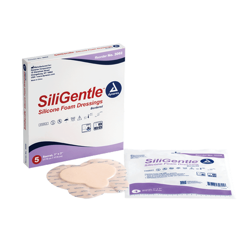 SiliGentle - Silicone Bordered Foam Dressing, Heel, 10" x 9", 12/5/cs | Quantity - 1x CS