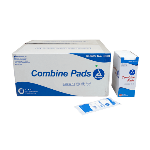 Combine Pads 1/pouch - Sterile, 8" x 10", 15/24/cs | Quantity - 1x CS