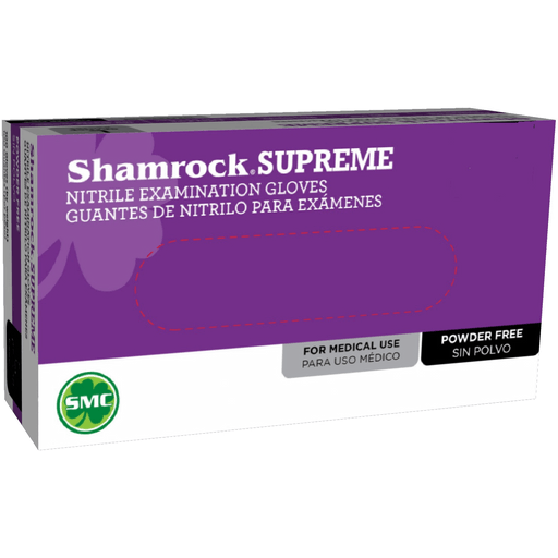 Shamrock Supreme Nitrile Examination Gloves (30350/100 Series – 3.5g) (Blue) Small-BOX | Quantity - 1x BX