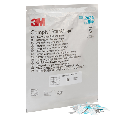 3M™ Comply™ SteriGage Chemical Integrator, Steam | Quantity - 1x CS
