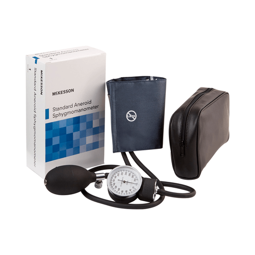 McKesson Brand Aneroid Sphygmomanometer with Cuff, 2-Tube, Pocket-Size, Handheld | Quantity - 1x BX