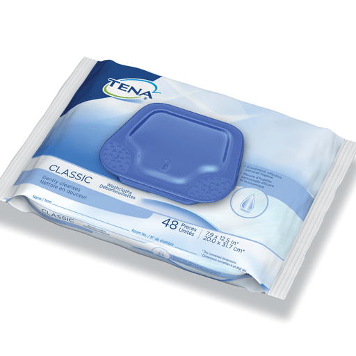 Tena® Classic Disposable Washcloth, Alcohol-Free, Scented, Regular Use | Quantity - 1x CS