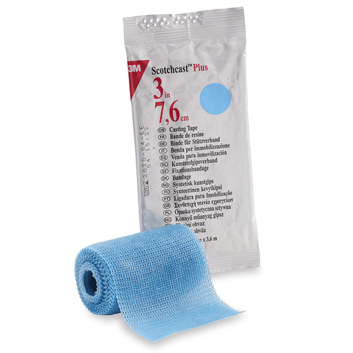 3M™ Scotchcast™ Plus Light Blue Cast Tape, 3 Inch x 4 Yard | Quantity - 1x EA