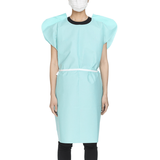 McKesson Patient Exam Gown, One Size Fits Most, Teal | Quantity - 1x CS