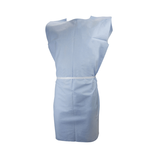 McKesson Pediatric Exam Gown, Medium, Blue | Quantity - 1x CS