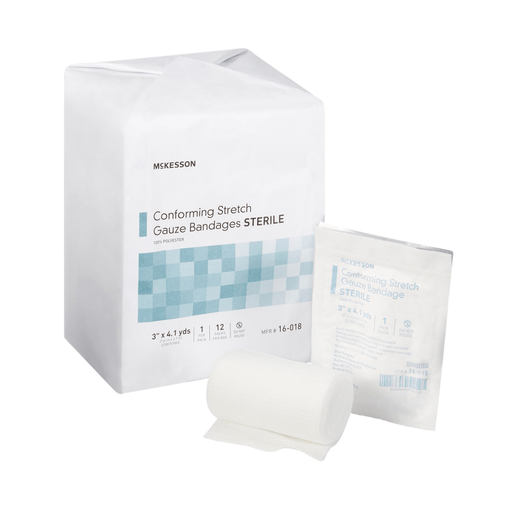 McKesson Sterile Conforming Bandage, 3 Inch x 4-1/10 Yard | Quantity - 1x BG