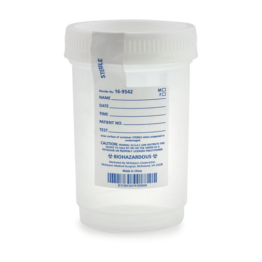 McKesson Specimen Container for Pneumatic Tube Systems, 120 mL | Quantity - 1x CS