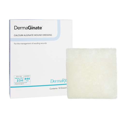 DermaGinate® Alginate Dressing, 2 x 2 inch | Quantity - 1x BX