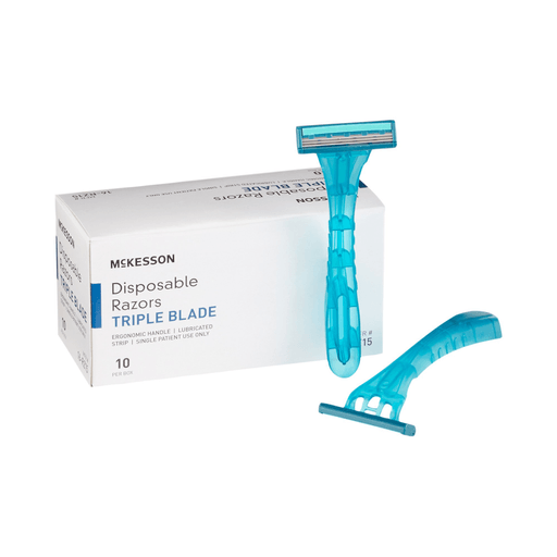 McKesson Triple Blade Disposable Razors | Quantity - 1x EA