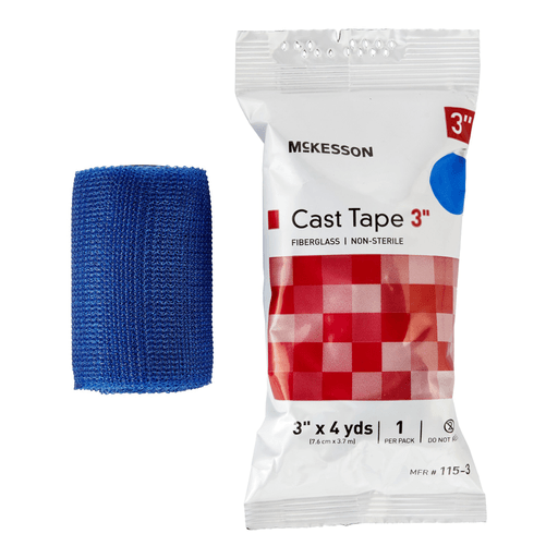 McKesson Blue Cast Tape, 3 Inch x 4 Yard | Quantity - 1x BX