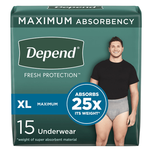 Depend® Fresh Protection™ Men's Maximum Absorbency Underwear, X-Large | Quantity - 1x PK