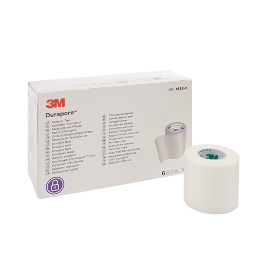3M™ Durapore™ Silk-Like Cloth Medical Tape, 2 Inch x 10 Yard, White | Quantity - 1x RL