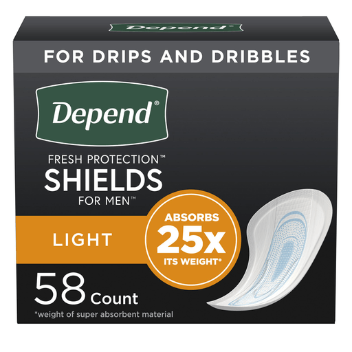 Depend® Shields for Men Light Bladder Control Pad | Quantity - 1x CS
