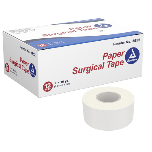 dynarex® Paper Medical Tape, 1 Inch x 10 Yard, White | Quantity - 1x EA