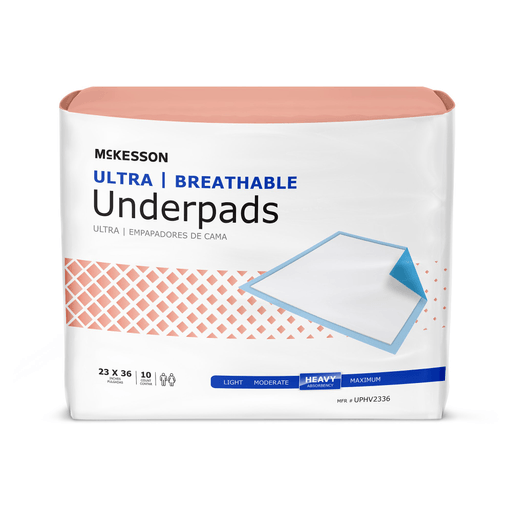 McKesson Ultra Breathable Heavy Absorbency Low Air Loss Underpad, 23 x 36 Inch | Quantity - 1x CS