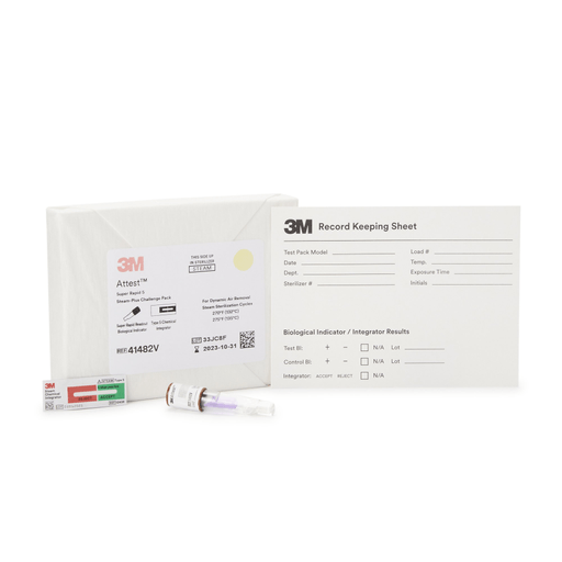 3M™ Attest™ Super Rapid 5 Steam-Plus Sterilization BI Challenge Pack | Quantity - 1x CS