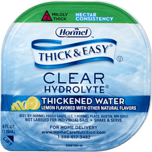 Thick & Easy® Hydrolyte® Nectar Consistency Lemon Thickened Water, 4-ounce Cup | Quantity - 1x CS