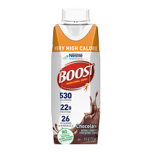 Boost® Very High Calorie Chocolate Nutritional Drink, 8-ounce carton | Quantity - 1x CS