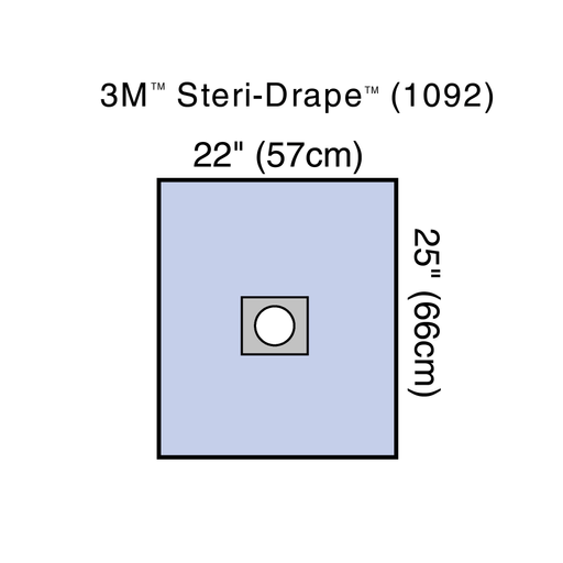 3M™ Steri-Drape™ Sterile Small Surgical Drape, 22 x 25 Inch | Quantity - 1x EA