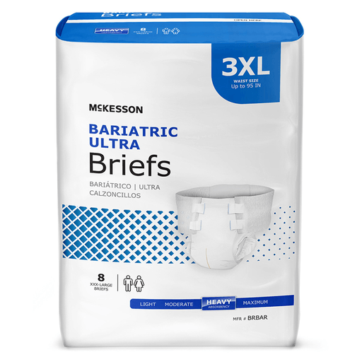 McKesson Ultra Heavy Absorbent Incontinence Brief, Bariatric | Quantity - 1x BG