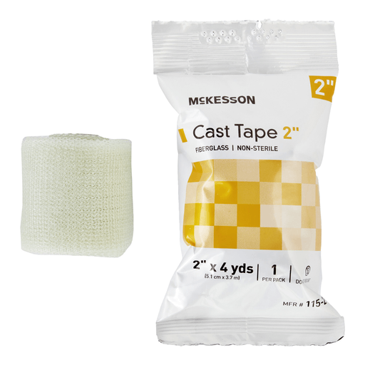 McKesson White Cast Tape, 2 Inch x 4 Yard | Quantity - 1x BX