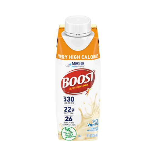 Boost® Very High Calorie Vanilla Nutritional Drink, 8-ounce Carton | Quantity - 1x CS