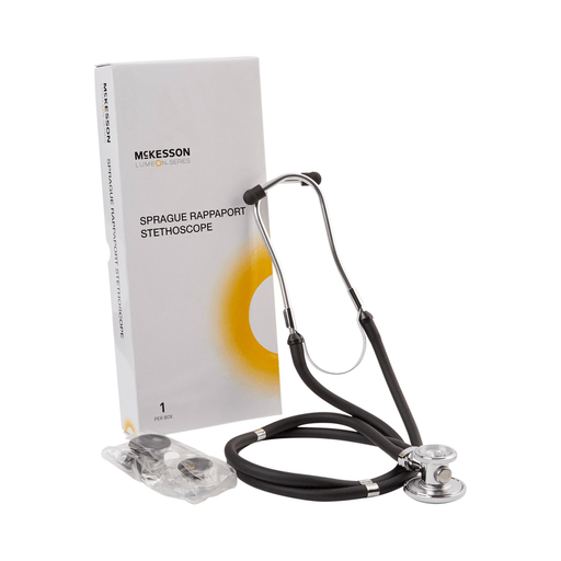 McKesson Lumeon Sprague Rappaport Stethoscope Double Lumen Black 641BKGM | Quantity - 1x EA