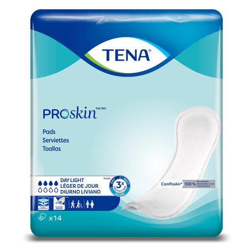 Tena ProSkin™ Day Light Bladder Control Pads, Moderate Absorbency, 13 Inches | Quantity - 1x BG